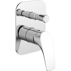 Смеситель скрытого монтажа для ванны Volle Orlando Chrome 1525.030201 (внутренняя часть в комплекте), фото 