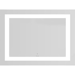 Зеркало для ванной комнаты Volle Luna Cuadro 1648.53126800 (80x60 см, с подсветкой по контуру, с сенсорным выключателем), Доступные размеры: 80 x 60, фото 