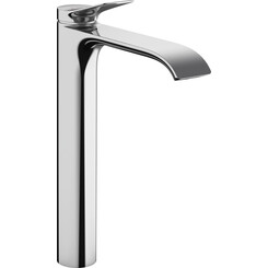 Смеситель для умывальника Hansgrohe Vivenis Chrome 75040000 (высокий, с каскадным изливом и донным клапаном), Цвет производителя: хром, фото 