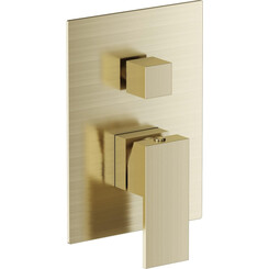 Смеситель скрытого монтажа для ванны Volle Pardo Gold 1548.030215 (золотой, внутренняя часть в комплекте), Цвет производителя: золото, фото 