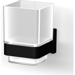Стакан для зубных щеток Imprese Bilovec Black 121255B (черный, настенный), Цвет производителя: черный, фото 
