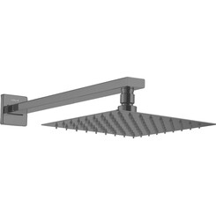Верхний душ Volle Cascada R85 Grey 1586.180105 (серый, 1 режим струи, с кронштейном), Цвет производителя: серый, фото 