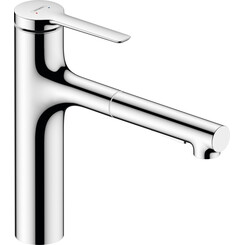 Змішувач для кухні Hansgrohe Zesis M33 Chrome 74804000 (хром, з висувною лійкою), Колір виробника: хром, фото 