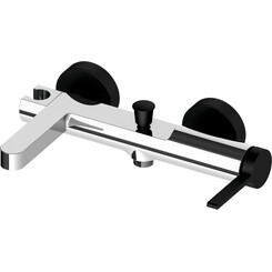 Смеситель для ванны Volle Mora Chrome/Black Matt 1537.030125 (хром/черный матовый), Цвет производителя: хром, черный матовый, фото 