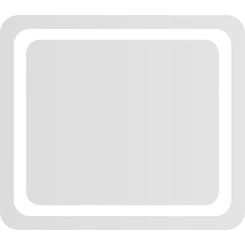 Зеркало для ванной комнаты Volle Luna Tanga 1648.52118700 (80x70 см, с подсветкой по контуру, с кнопочным выключателем), Доступные размеры: 80 x 70, фото 