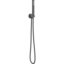 Лейка для душа Volle Cascada B50 Black Matt 1586.170204 (черная матовая, однорежимная, с шлангом и держателем), Цвет производителя: черный матовый, фото 