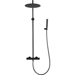 Душевая система с термостатом Volle Sistema R Black Matt 1585.090204 (черная матовая), Цвет производителя: черный матовый, фото 