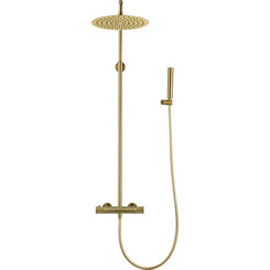 Душевая система с термостатом Volle Sistema R Gold 1585.090221 (золотая), Цвет производителя: золото, фото 