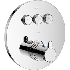 Смеситель скрытого монтажа для ванны с термостатом Imprese Smart Click Chrome ZMK101901233 (внутренняя часть в комплекте), Цвет производителя: хром, фото 