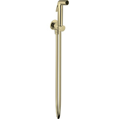 Гигиенический душ Volle Cascada H55 Gold 1586.190115 (золотой, лейка однорежимная, с держателем и шлангом), Цвет производителя: золото, фото 