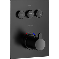 Смеситель скрытого монтажа для ванны с термостатом Imprese Smart Click Black Matt ZMK101901236 (черный матовый, внутренняя часть в комплекте), Цвет производителя: черный матовый, фото 