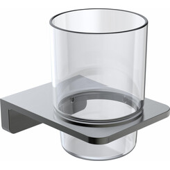 Стакан для зубных щеток Volle Solo Pistola Negro 2510.220106 (графит, настенный), Цвет производителя: графит, фото 