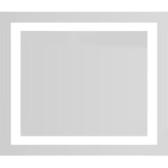 Зеркало для ванной комнаты Volle Luna Cuadro 1648.53137800 (80x70 см, с подсветкой по контуру, без выключателя), Доступные размеры: 80 x 70, фото 