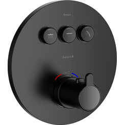 Смеситель скрытого монтажа для ванны с термостатом Imprese Smart Click Black Matt ZMK101901234 (черный матовый, внутренняя часть в комплекте), Цвет производителя: черный матовый, фото 