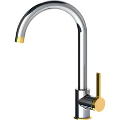 Смеситель для кухни Volle Mora Chrome/Gold 1537.110122 (хром/золотой), Цвет производителя: золото, хром, фото 