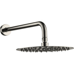 Верхний душ Volle Cascada R100 Nickel 1586.180202 (никель, 1 режим струи, с кронштейном), Цвет производителя: никель, фото 