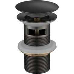 Донный клапан Volle Pistola Negro 9000.104406 (графит, c переливом), Цвет производителя: графит, фото 