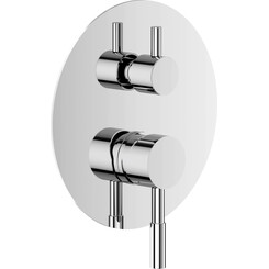 Змішувач прихованого монтажу для ванни Volle Cruze Chrome 1547.030201 (хром, внутрішня частина в комплекті), Колір виробника: хром, фото 