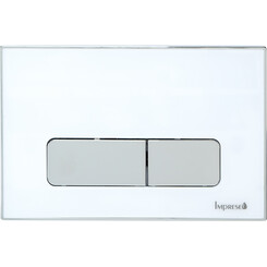 Панель смыва Imprese i-Frame i7110 White i7110AW (белая глянцевая), Цвет производителя: белый глянец, фото 