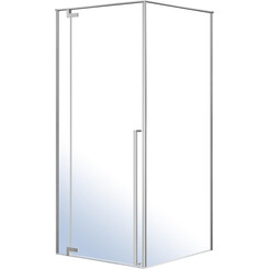 Душевая кабина Imprese Vaclav s6408690L (90x90 см, стекло прозрачное, профиль хром), Доступные размеры: 90 x 90 L, фото 