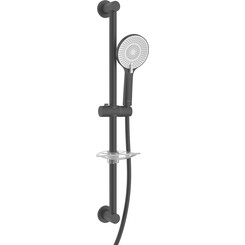 Душевой гарнитур Imprese SPR144 Black Matt f03800110NW (черный матовый, с мыльницей), Цвет производителя: черный матовый, белый, фото 