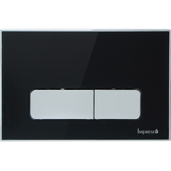 Панель смыва Imprese i-Frame i7110 Black i7110AB (черная глянцевая), Цвет производителя: черный глянец, фото 