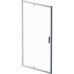 Душевая дверь Am.Pm Gem Solo Pivot W90UG-110-1P-195MT (110 см, стекло прозрачное, профиль хром матовый), Доступные размеры: 110, Цвет производителя: сатин (хром матовый), фото 