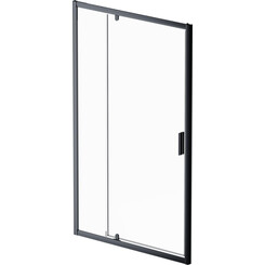 Душевая дверь Am.Pm Gem Solo Pivot W90UG-120-1P-195BT (120 см, стекло прозрачное, профиль черный матовый), Доступные размеры: 120, Цвет производителя: черный матовый, фото 