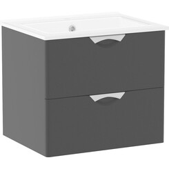 Тумба с умывальником Imprese Nova Vlna M f32003B (60 см, черная матовая, подвесная), Доступные размеры: 60, Цвет производителя: черный матовый, фото 