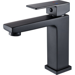 Смеситель для умывальника Imprese Karlov Black Matt f03507610AA (черный матовый), фото 