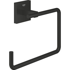 Полотенцедержатель Grohe QuickFix Start Cube Black 409752430 (черный матовый, кольцо), Цвет производителя: черный матовый, фото 