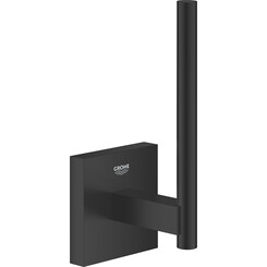 Держатель туалетной бумаги Grohe QuickFix Start Cube Black 409792430 (черный матовый, для запасного рулона), Цвет производителя: черный матовый, фото 