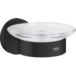 Мыльница Grohe QuickFix Start Black 411932430 (черная матовая, настенная), Цвет производителя: черный матовый, фото 