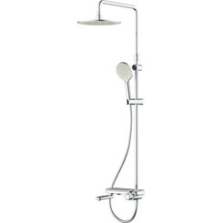 Душевая система Am.Pm Like F0780700 (с изливом и полочкой), Цвет производителя: хром, фото 