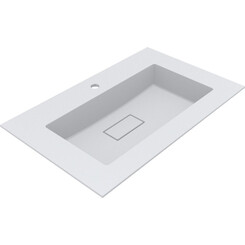 Умивальник Miraggio Erica 800 Miramarble Matt 8813355 (80x50 см, білий матовий), Доступні розміри: 80 x 50, Технологія виробництва: Miramarble Matt, Колір виробника: білий матовий, фото 