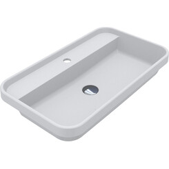 Умивальник Miraggio Ocean 700 Miramarble Matt 8813681 (70x40 см, білий матовий), Доступні розміри: 70 x 40, Технологія виробництва: Miramarble Matt, Колір виробника: білий матовий, фото 