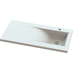 Умивальник-стільниця Snail Фенікс R 159RA100 (100x50 см, з крилом), Доступні розміри: 100 x 50 R, фото 