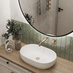 Раковина VBI Andria White VBI-011700 (60x40 см, чаша), Доступні розміри: 60 x 40, Колір виробника: білий глянець, фото 