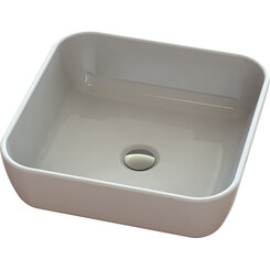 Умивальник Snail Палермо 178A100 (40x40 см, чаша), Колір виробника: білий глянець, фото 