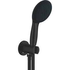 Лейка для душа Grohe Tempesta 110 264062433 (черная матовая, двухрежимная, с шлангом и держателем), фото 