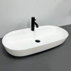 Раковина VBI Terni M White VBI-011801 (80x40 см), Доступні розміри: 80 x 40, Колір виробника: білий глянець, фото 