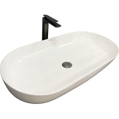 Раковина VBI Andria M White VBI-011701 (81x42 см, чаша), Доступні розміри: 81 x 42, Колір виробника: білий глянець, фото 