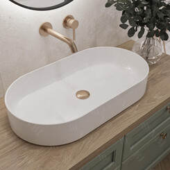 Раковина VBI Verona 70 White VBI-011302 (70x37 см), Доступні розміри: 70 x 37, Колір виробника: білий глянець, фото 