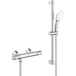 Смеситель для душа с термостатом Grohe Grohtherm 500 34796001 (34793000+27924003, с душевым гарнитуром), фото 