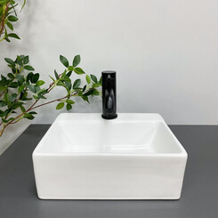 Умивальник VBI Komo White VBI-015600 (33x28 см), Доступні розміри: 33 x 28, Колір виробника: білий глянець, фото 