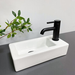 Умивальник VBI Komo L White VBI-015602 (37x18 см), Доступні розміри: 37 x 18, Колір виробника: білий, фото 