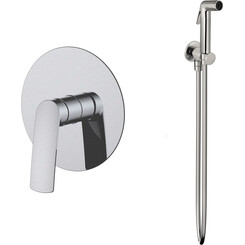 Гигиенический душ со смесителем Volle Cante Nickel SET20240407 (1512.101402+1586.190102, никель), Цвет производителя: никель, фото 