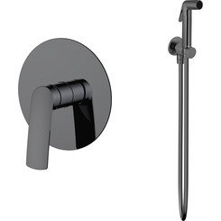 Гигиенический душ со смесителем Volle Cante Pistola Gris SET20240406 (1512.101405+1586.190105, серый), Цвет производителя: серый, фото 