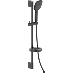 Душевой гарнитур Volle Cascada B55 De La Noche 1586.170604 (черный матовый, с мыльницей), фото 