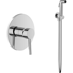 Гигиенический душ со смесителем Volle Cruze Chrome SET20240408 (1547.100201+1586.190101), Цвет производителя: хром, фото 